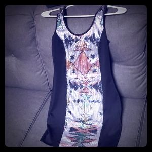sequence pattern dress